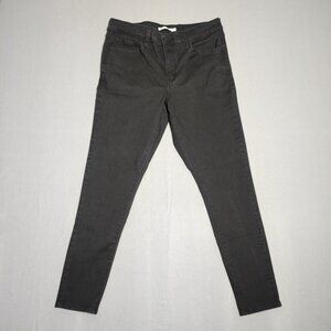Levi's 720 jeans women's size W31/ L28 black colour high rise super skinny